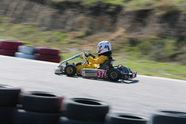 Odessa Oekraïne April 2017 Kartkampioenschap Kinderen Tieners Volwassenen Kart Racing — Stockfoto