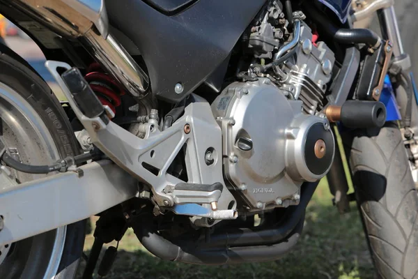 Detail Eines Motorradmotors — Stockfoto