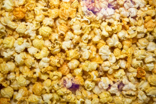 Primo Piano Dello Sfondo Popcorn — Foto Stock