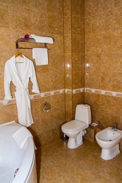 Zuhanyzós Szoba Hotel Belső Klasszikus Fürdőszobai — Stock Fotó