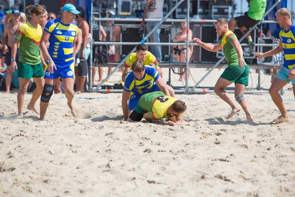 Odessa Ukraine August 2017 International Rugby Festival Sand Sea Beach — Stock Photo, Image