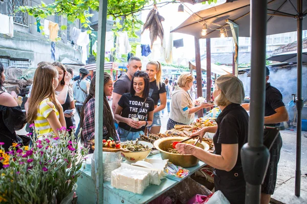 Odessa Ucraina Giugno 2017 Street Food Festival Green Theater — Foto Stock