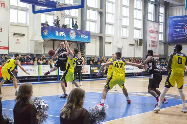 Odessa Ucrania Noviembre 2017 Gente Agolpa Partido Baloncesto — Foto de Stock