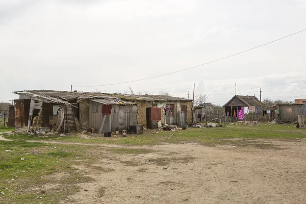 Vecchie Case Nel Villaggio — Foto Stock