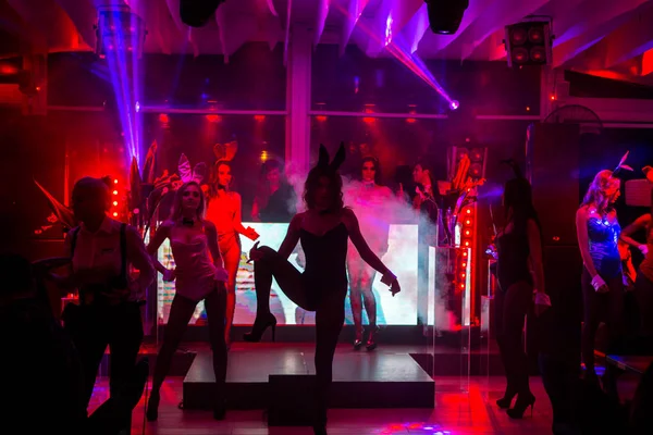 Одесса Украина Сентября 2017 Года Официальный Мужской Журнал Playboy Night — стоковое фото