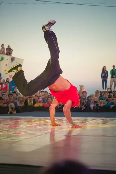 Odessa Ukrajna 2017 Augusztus Tánc Csatát Break Dance Hip Hop — Stock Fotó