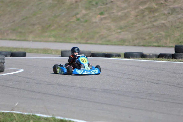 Odessa Ukraina April 2017 Karting Championship Barn Tonåringar Och Vuxna — Stockfoto