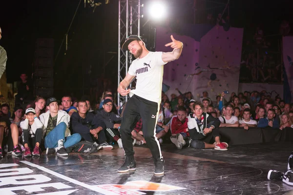 Odesa Ukrajna 2017 Augusztus Break Dance Hip Hop Tánc Stílusokat — Stock Fotó
