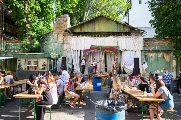 Odessa Ucraina Giugno 2017 Street Food Festival Green Theater — Foto Stock