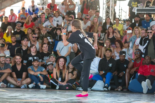 Odesa Ukrajna 2017 Augusztus Break Dance Hip Hop Tánc Stílusokat — Stock Fotó