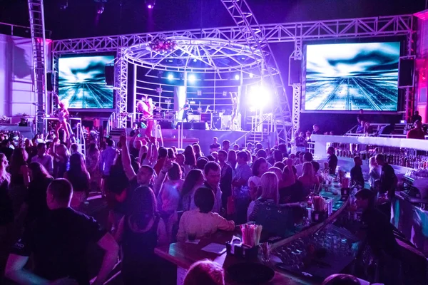 Odessa Ukraine June 2013 Night Club Party People Enjoying Music — Stock Photo, Image