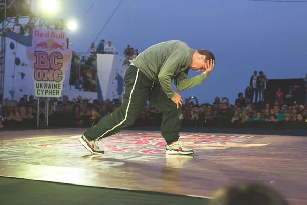 Odessa Ukrajna 2017 Augusztus Tánc Csatát Break Dance Hip Hop — Stock Fotó