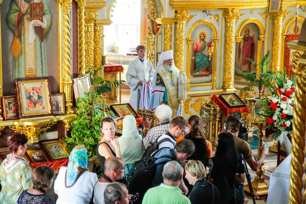 Odessa Ukraina Agustus 2013 Pemakaman Slavonik Dengan Penguburan Almarhum Kuil — Stok Foto