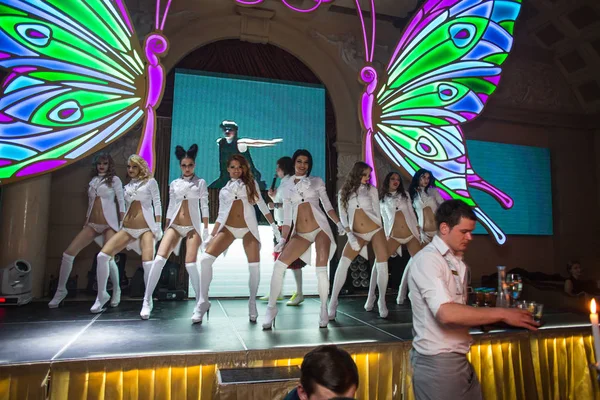 Odessa Ukraine April 2014 Dancers Dance Show Night Club — Stock Photo, Image