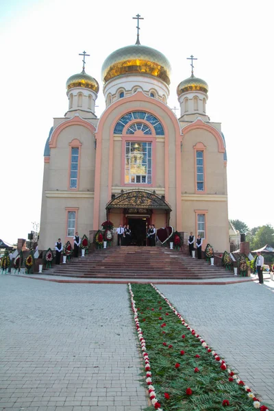 Odessa Ukraina Augusti 2013 Slaviska Begravning Med Nedgrävning Död Templet — Stockfoto