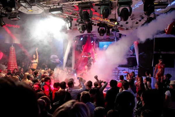 Odessa Ukraine September 2013 Night Club Party People Enjoy Music — Stock Photo, Image