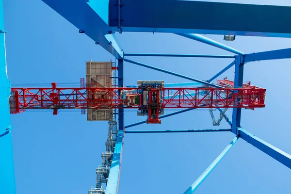 Cranes Container Terminal Industrial Sea Port — Stock Photo, Image