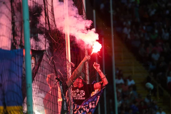 Odessa Ucrânia Julho 2017 Shakhtar Dynamo Match Time Fãs Futebol — Fotografia de Stock