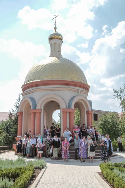 Odessa Ukraina Elokuuta 2013 Slaavilaiset Hautajaiset Joissa Kuolleet Haudattiin Temppeliin — kuvapankkivalokuva