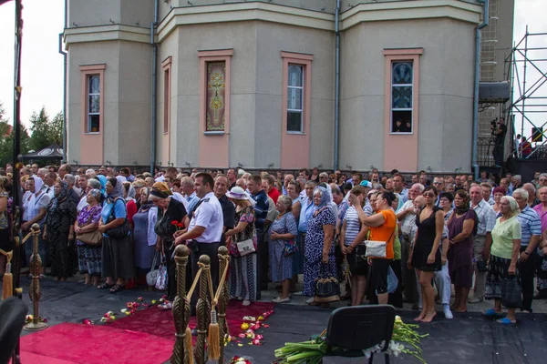 Odessa Ucraina August 2013 Înmormântarea Slavonilor Înmormântarea Decedatului Templu Înmormântarea — Fotografie, imagine de stoc