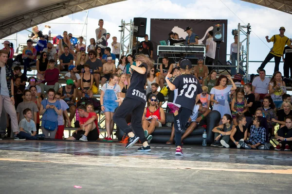 Odessa Ucrania Agosto 2017 Break Dance Batalla Baile Hip Hop —  Fotos de Stock