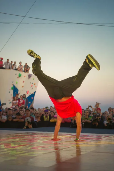 Odessa Ukrajna 2017 Augusztus Tánc Csatát Break Dance Hip Hop — Stock Fotó