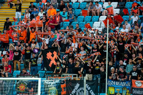 Odessa Ukraine Juli 2017 Shakhtar Dynamo Spiel Fußballfans Auf Der — Stockfoto