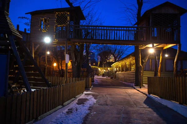 Winterstraße Der Altstadt — Stockfoto