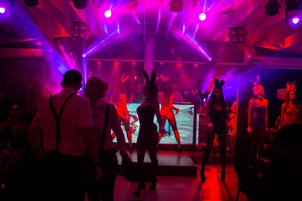 Odessa Ucrania Septiembre 2017 Revista Oficial Masculina Playboy Night Party — Foto de Stock