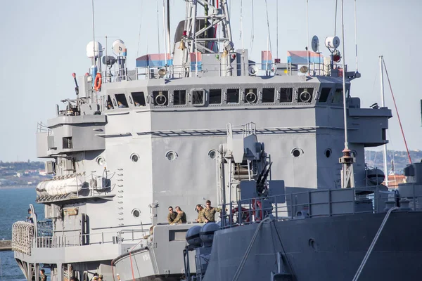 Odessa Ucrânia Julho 2017 Ship Karamurselbey Sarucabey Class Turkish Navy — Fotografia de Stock