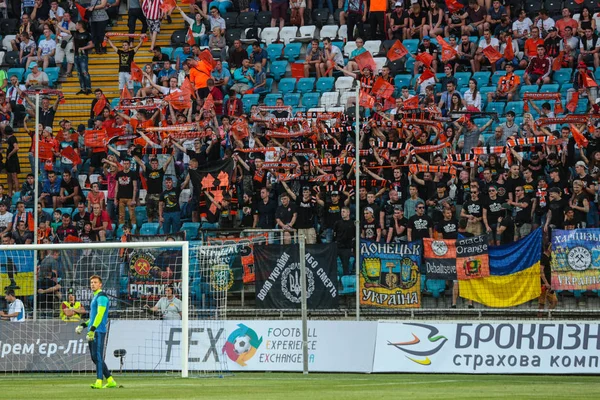 Odessa Ucrania Julio 2017 Shakhtar Dynamo Match Football Fans Team — Foto de Stock