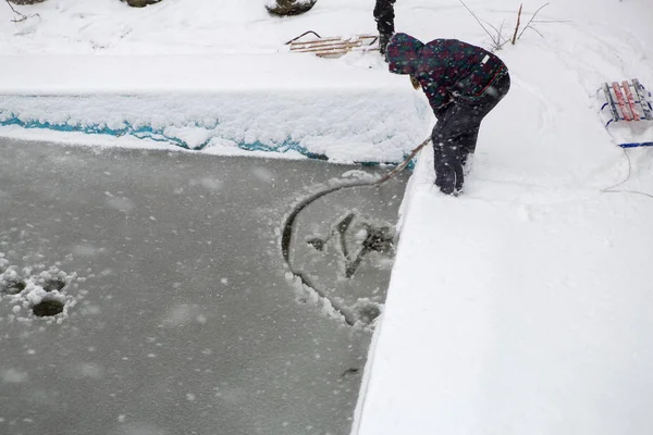 Joyeux Concept Activité Hivernale Photo — Photo