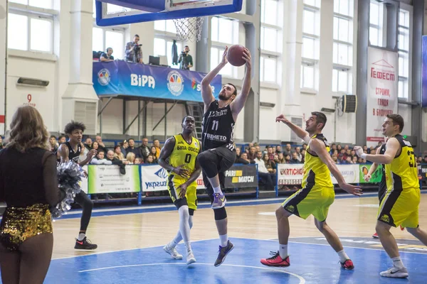 Odessa Ucrania Noviembre 2017 Gente Agolpa Partido Baloncesto — Foto de Stock