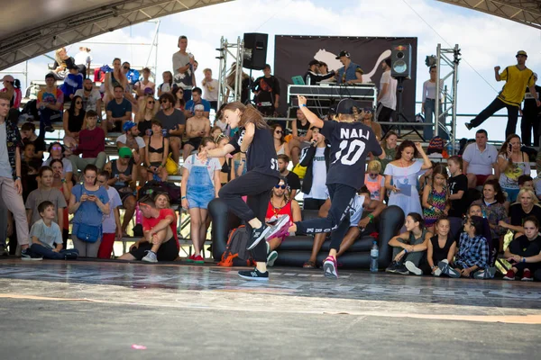 Odessa Ukraine August 2017 Break Dance Hip Hop Dancing Battle — Stock Photo, Image