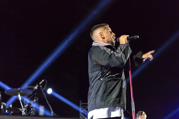 Odessa Ucrânia Agosto 2017 Famoso Artista Ucraniano Monatik Cantando Músicas — Fotografia de Stock