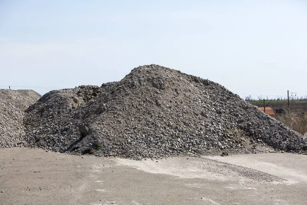 Blick Auf Große Kohleberge — Stockfoto