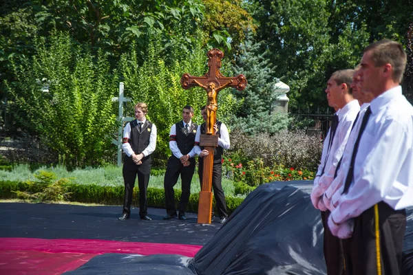 Одеса Серпня 2013 Слов Янський Похорон Поховання Померлих Temple Цвинтарі — стокове фото