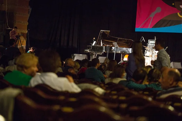 Odessa Ucrânia Setembro 2017 Pessoas Festival Internacional Jazz Odessa Jazzfest — Fotografia de Stock