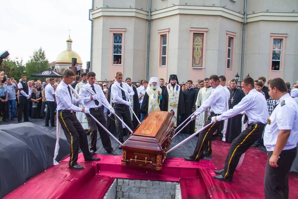 Odessa Ukraina Sierpień 2013 Słowiańskich Pogrzeb Pogrzeb Zmarłego Świątyni Pogrzeb — Zdjęcie stockowe
