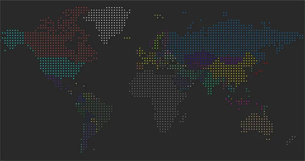 Векторная карта мира. Политическая карта мира . — стоковый вектор