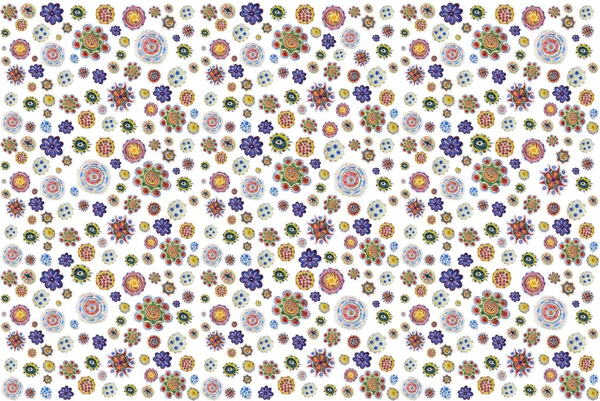 arka plan renkli çiçek kalem çizilmiş. el çizim desen