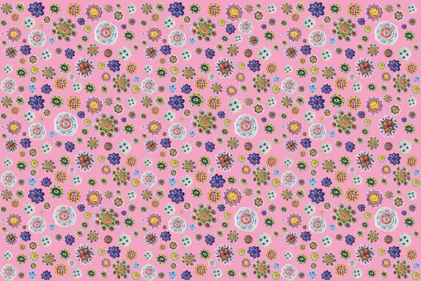 arka plan renkli çiçek kalem çizilmiş. el çizim desen