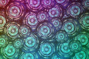 neon renklerde kalem kroki. Uzay çiçekler. kalem kroki. 