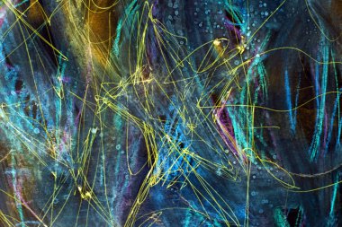 renkli alan arka plan. boya vuruş. Kağıt üzerinde mavi çizgiler ve lekeler