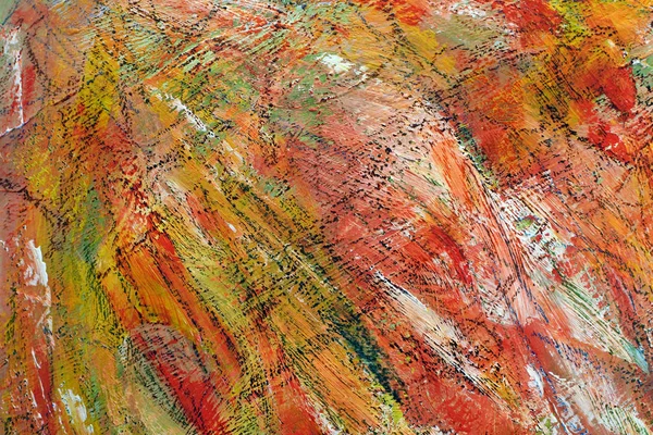 colorful bright background. the strokes of paint. orange spots on canvas