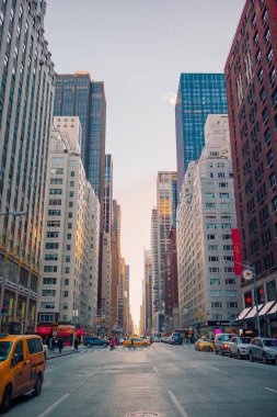 New York City ve Amerika, Ocak 01th, 2018 Manhattan, New York City'deki güzel sokak.