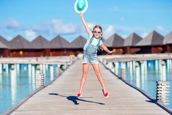 Portrait of adorable little girl on summer vacation — Stock Photo, Image