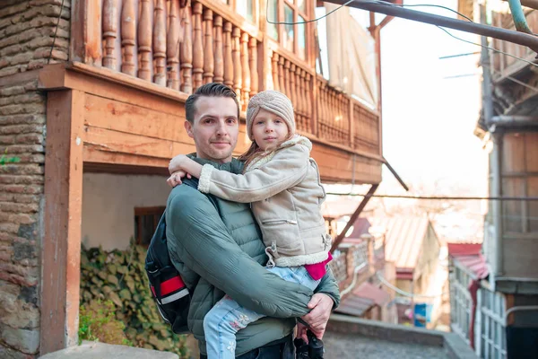 Bairro velho na cidade de Tbilisi, Geórgia país — Fotografia de Stock