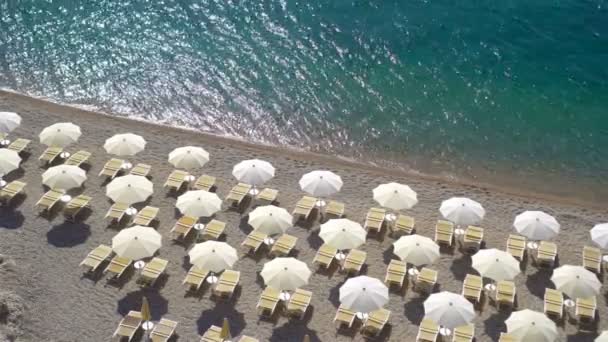 Bellissima spiaggia nella riserva del Gargano — Video Stock