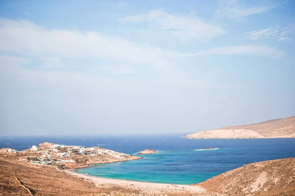 Tradizionale vista mare sull'isola di Mykonos, Grecia — Foto Stock